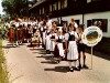 Teilnahme des Heimatvereins mit ca. 60 Trachtlern beim Festumzug zum 150-j?hrigen Bestehen der Musikkapelle Thalkirchdorf.